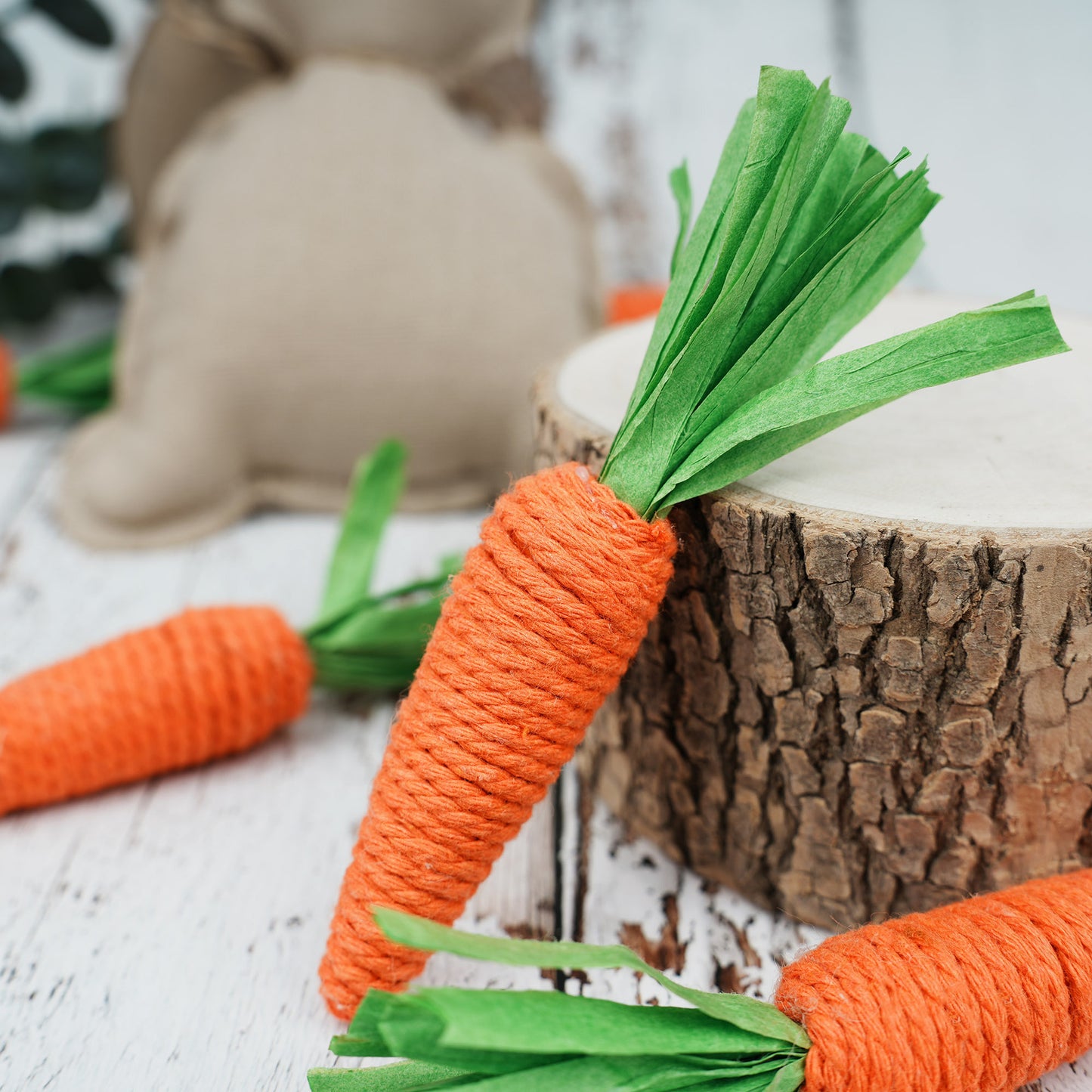 Easter Mini Carrot Decoration Ornament European and American Home Decor Tray Decoration 20 PCS