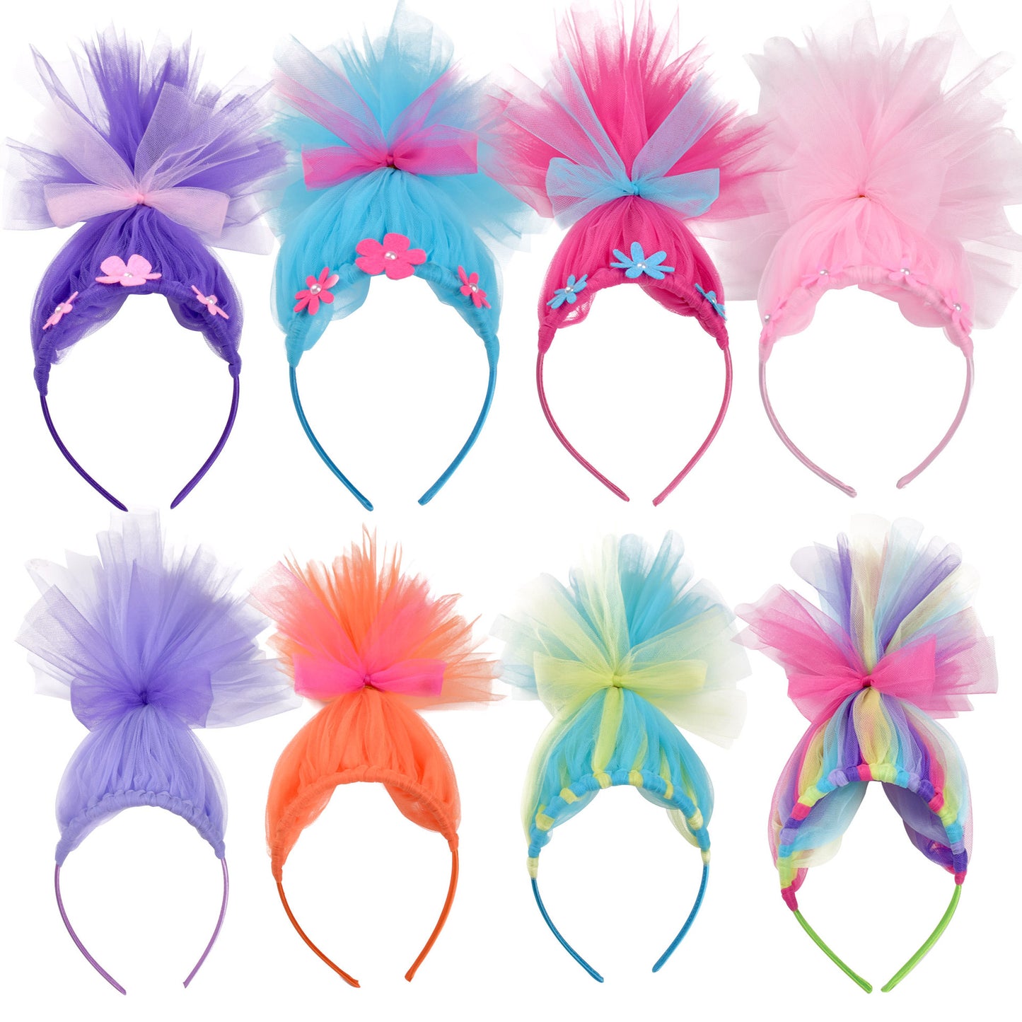 Anime Magic Elf Headband Troll Doll Hair Halloween Costume Props for Girls
