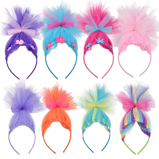 Anime Magic Elf Headband Troll Doll Hair Halloween Costume Props for Girls