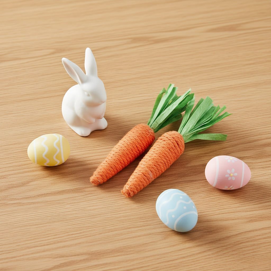 Easter Mini Carrot Decoration Ornament European and American Home Decor Tray Decoration 20 PCS